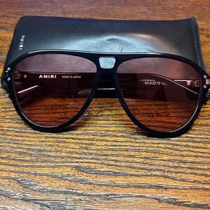 Amiri Aviator Black Pink Sunglasses New 2021